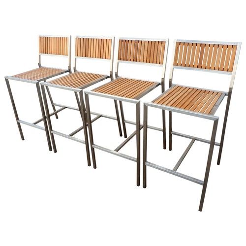 Stück edelstahl teak - 4,